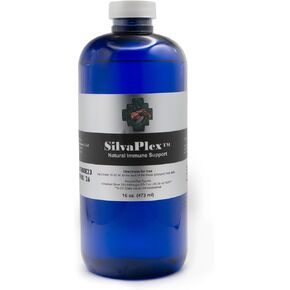 Natural Immune Support Solution for Dogs, Cats, Horses, Small Animals, 100 PPM Chelated Silver 16 oz