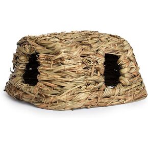 Prevue Hendryx 1097 Nature's Hideaway Grass Hut Toy, Medium, 11 x 9 x 6