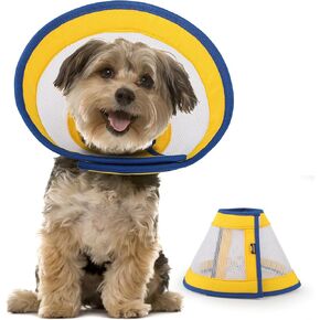 Soft Dog Cone/for Dogs Cone After Surgery Large Medium Dogs Breed Breathable Adjustable Comefortable Dog Cone Surgical Recovery Prevents Licking Biting Scratching, Dog Protector,L