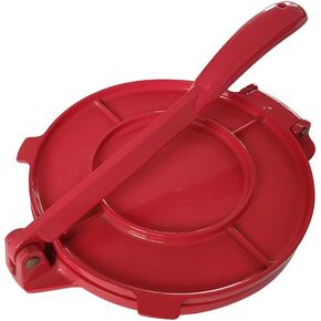 جهاز ضغط التورتيلا مقاس 8 بوصة، صانع خبز التورتيلا، أداة خبز الذرة والدقيق، صانع التورتيلا عالي التحمل من سبائك الألومنيوم، صانع ضغط التورتيلا القابل للطي (أحمر) in Kuwait