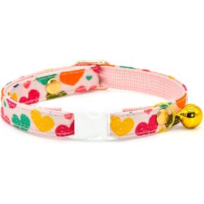 Skull Cat Collar, Safety Breakaway Kitten Collar, Black Background, XXS (6" - 10")