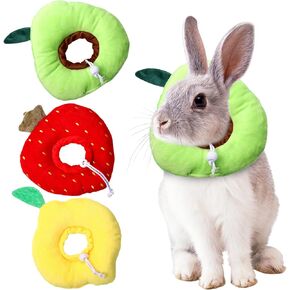 Avaner Cat Rabbit Recovery Collars: 3 Pcs Small Pet After Surgery Protective Cone Collars for Rabbit, Guinea Pig, Kitten
