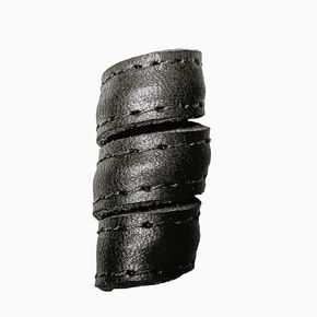 Leather Hair Beads, Dreads beads, Beard beads, Ponytail Wrap, Ponytail Holder, Hair Tie, Leather Wrap, cosplay hair, Hair Accessories, Women's hair, Men's hair (Small, Black)