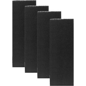 4 Pack Charcoal Filter for LR 3 Model Carbon Odor Filters Cat Litter Box, 10 Inch x 3.5 Inch Replacment Filter