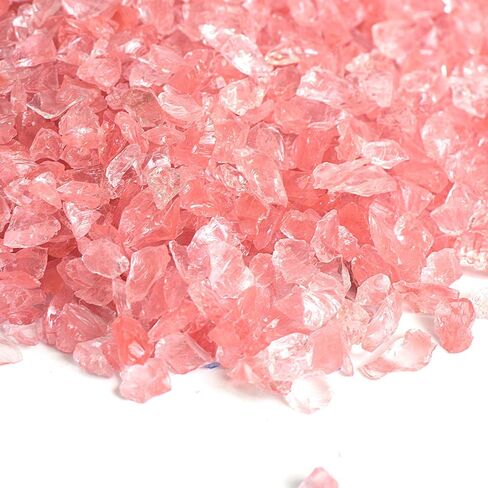 Alan Stone High Luster Reflective Fire Glass Gravel,Fire Gems,Fire Drops,Fire Glass Pebbles Stones Beads Chips for Fire Pit Fish Tank Aquarium Garden,3-6mm 305g/0.67lb (Orange Yellow) in Saudi Arabia