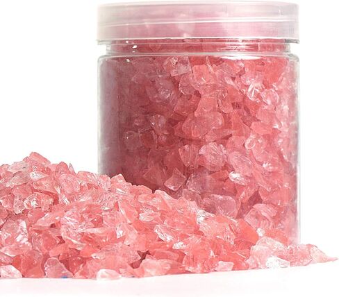 Alan Stone High Luster Reflective Fire Glass Gravel,Fire Gems,Fire Drops,Fire Glass Pebbles Stones Beads Chips for Fire Pit Fish Tank Aquarium Garden,3-6mm 305g/0.67lb (Orange Yellow) in Saudi Arabia