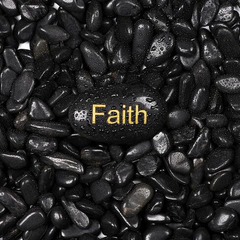 5lbs Natural River Rocks, Polished Pebbles for Plants Garden, 0.3-0.8 inch Decorative Countryside Stones, Ideal for Fish Tank, Vases, Home Decor and Garden Landscaping,Countryside in Saudi Arabia