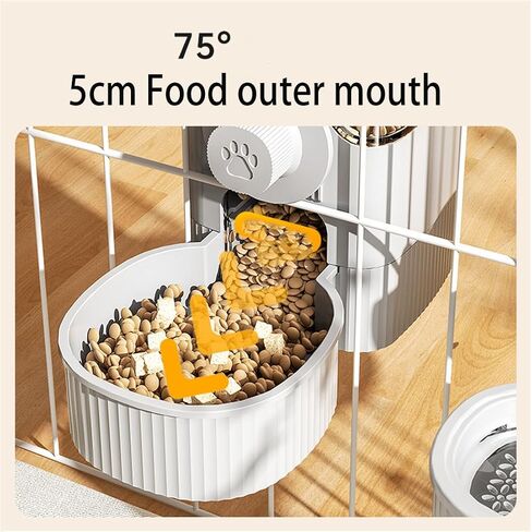 Cage Hanging Bowls Refillable Food Bowl Pet Dog Cat Bowls Kennel Crate Double Bowls for Food and Water with Automatic Water Food Dispense Feeder for Puppy Cat Rabbit (Water Bowl- Blue) in Saudi Arabia