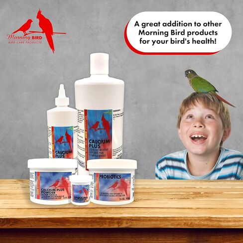 Morning Bird Calcium Plus Supplement for Avian Health, Liquid Calcium Formula with Magnesium and Vitamin D3, 2 Fl. Oz. in Saudi Arabia