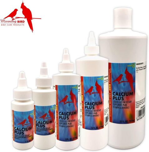 Morning Bird Calcium Plus Liquid 2 Fl Oz - Wellness and Breeding Support in Kuwait