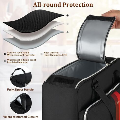 LEFOR·Z Coffee Maker Travel Bag Compatible with Keurig K-Mini/K-Mini Plus/Mate Plus,Single Serve Coffee Brewer Carrying Case with Multiple Pockets for K-Cup Pods & Accessories(Bag Only) in Kuwait