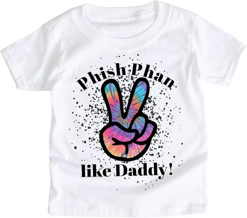 Phish Phan like Daddy Dad Tie Dye 2T Toddler Youth Unisex Boys or Girls Peace SUPER SOFT Hippie Hippy Jam Band Tshirt PPD2TSS in Saudi Arabia