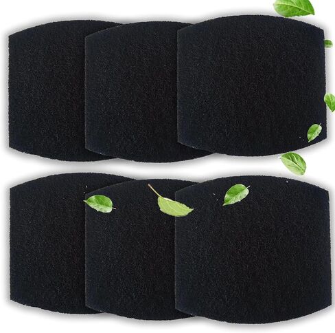 6 عبوات من مرشحات الكربون المتوافقة مع وعاء فضلات القطط ذو القلنسوة من بيتميت - مرشحات صندوق فضلات القطط السميكة والمتينة المصنوعة من الفحم المنشط، تمتص الروائح / تتحكم في الرطوبة من الحيوانات الأليفة / تحافظ على انتعاش المنزل in Kuwait