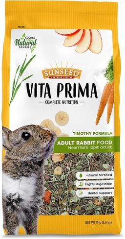 Sunseed Vita Prima غذاء الأرانب البالغ للتغذية الكاملة، 8 رطل، الموديل: 59772 in Kuwait