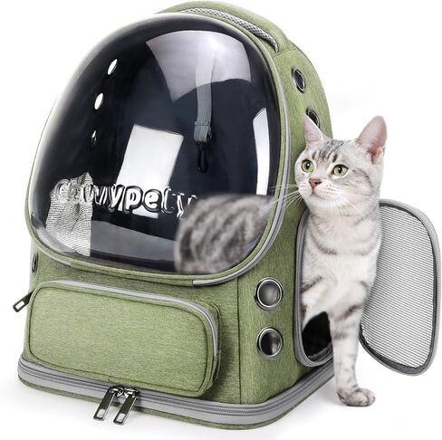 Cawypety Expandable Cat Backpack Large Space Cat Bubble Backpack Carrier in Kuwait