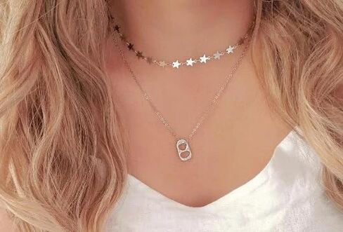 Soda Tab Necklace Silver Plated Obx Jewelry (Silver Plated Chain) in Saudi Arabia