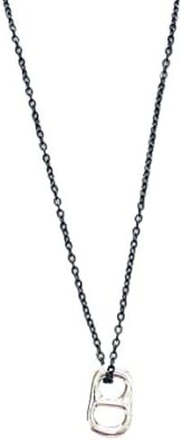 Soda Tab Necklace Silver Plated Obx Jewelry (Silver Plated Chain) in Saudi Arabia