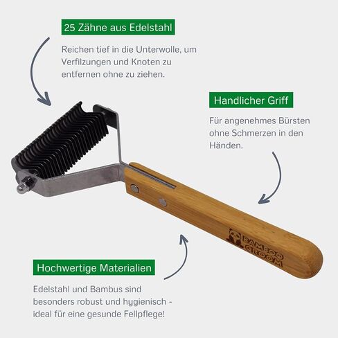 Double Sided Dematting Comb with Stainless Steel Teeth in Saudi Arabia