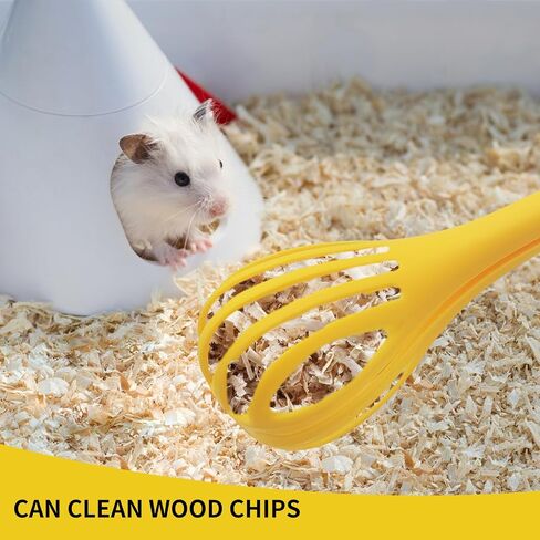 Andiker Anti-Bite Hamster Clips, 2Pcs Hamster Catcher with Long Handle to Pick Up The Small Pet, Observe Hamsters, Clean The Hamster Bedding, Hamster Accessories for Beginners (Yellow+Blue) in Saudi Arabia