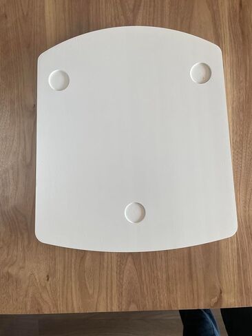 efo Wooden Thermomix Sliding Board - Stable Board Tailored to Thermomix TM5 & TM6 - Convenient Handles and Additional Pads to Facilitate Sliding - Premium Wood Thermomix Accessories (White) in Saudi Arabia