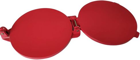 جهاز ضغط التورتيلا مقاس 8 بوصة، صانع خبز التورتيلا، أداة خبز الذرة والدقيق، صانع التورتيلا عالي التحمل من سبائك الألومنيوم، صانع ضغط التورتيلا القابل للطي (أحمر) in Kuwait