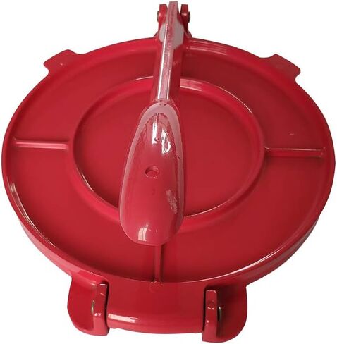 جهاز ضغط التورتيلا مقاس 8 بوصة، صانع خبز التورتيلا، أداة خبز الذرة والدقيق، صانع التورتيلا عالي التحمل من سبائك الألومنيوم، صانع ضغط التورتيلا القابل للطي (أحمر) in Kuwait