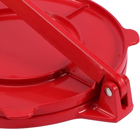 جهاز ضغط التورتيلا مقاس 8 بوصة، صانع خبز التورتيلا، أداة خبز الذرة والدقيق، صانع التورتيلا عالي التحمل من سبائك الألومنيوم، صانع ضغط التورتيلا القابل للطي (أحمر) in Kuwait