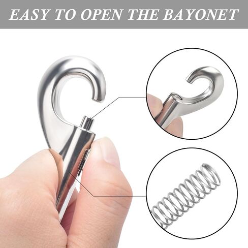 ERKOON 15 Pack Double Ended Bolt Snap Hooks Extra Large 4.7inch Zinc Alloy Mental Clips Heavy-Duty Trigger Snaps for Horse Tack Water Bucket Feed Bucket Dog Leash Horse Pet Sling, 220LBS Load Capacity in Kuwait