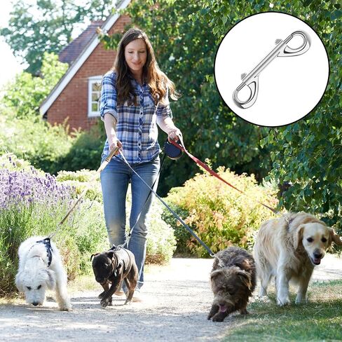 ERKOON 15 Pack Double Ended Bolt Snap Hooks Extra Large 4.7inch Zinc Alloy Mental Clips Heavy-Duty Trigger Snaps for Horse Tack Water Bucket Feed Bucket Dog Leash Horse Pet Sling, 220LBS Load Capacity in Kuwait