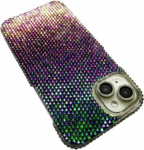 Bling Rhinestone for iPhone 15 Plus Case - Over 1400 High Quality Hand Glued Sparkle Diamond Case Compatible with iPhone 15 Plus for women girls-AB in Kuwait