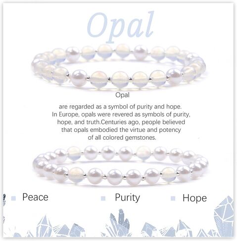 Aquamarine Bracelet - BFF Sister Bracelet - Pearl Bracelets for Women - Best Friend Bracelets for 2, Beaded Bracelets Mother Daughter Gift Friendship Gifts for Women in Saudi Arabia