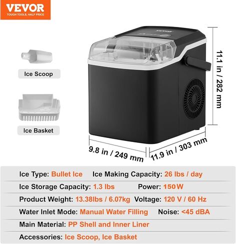 VEVOR Commercial Food Processor 2 Feeding Holes, 550W Electric Vegetable Slicer 1600 RPM, Stainless Steel Vegetable Processor Detachable 6-blades, 3mm/4mm/7mm Shred, 2mm/4mm Slice in Saudi Arabia