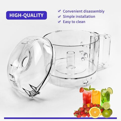 106458S 112203 طقم وعاء شفاف، 3 كوارت متوافق مع معالج الطعام Robot Coupe R2 in Kuwait