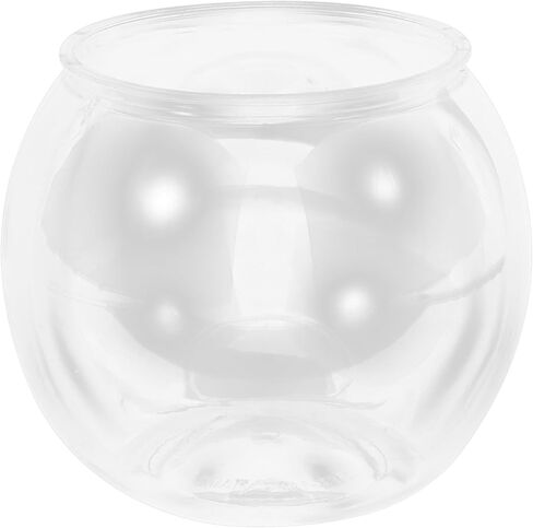 SOLUSTRE Fish Bowl Fish Tank Transparent Round Fish Tank Goldfish Bowl for Home Office Betta Fish Goldfish in Saudi Arabia