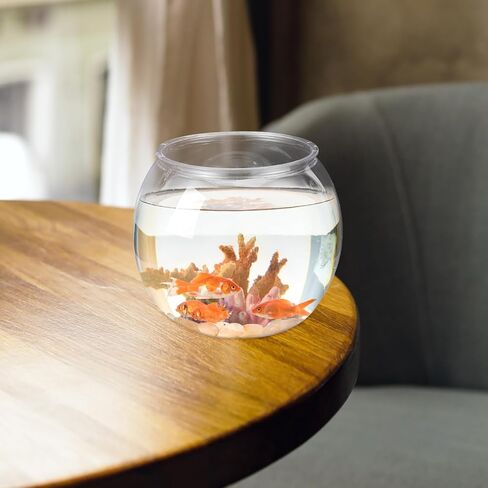 SOLUSTRE Fish Bowl Fish Tank Transparent Round Fish Tank Goldfish Bowl for Home Office Betta Fish Goldfish in Saudi Arabia