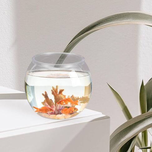 SOLUSTRE Fish Bowl Fish Tank Transparent Round Fish Tank Goldfish Bowl for Home Office Betta Fish Goldfish in Saudi Arabia