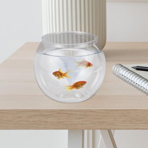SOLUSTRE Fish Bowl Fish Tank Transparent Round Fish Tank Goldfish Bowl for Home Office Betta Fish Goldfish in Saudi Arabia