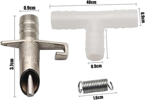 50PCS Automatic Water Rabbit Nipple Drinker Feeders for Rabbit Guinea Pig Ferret Rat Mouse Poultry Watering System (White) in Kuwait