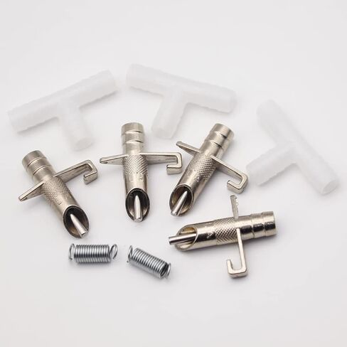 50PCS Automatic Water Rabbit Nipple Drinker Feeders for Rabbit Guinea Pig Ferret Rat Mouse Poultry Watering System (White) in Kuwait