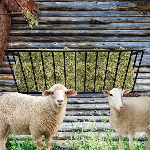 Hay Feeder 63 Inch, Hay Rack Carbon Steel 48 Gallon, Goat Hay Feeder Wall-mounted, Horse Feeder in Kuwait