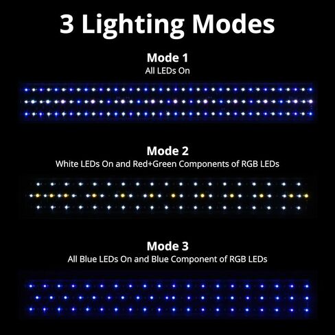 NICREW ClassicLED Marine Saltwater Aquarium Light, 48W for 48–60 inch Tanks in Kuwait