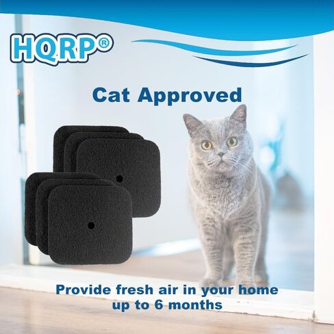 HQRP 6 عبوات من فلاتر الكربون البديلة المتوافقة مع مقالي فضلات القطط ذات القلنسوة من Catit 50685، 50700، 50701، 50702، 50722، 50695 و50696 in Saudi Arabia