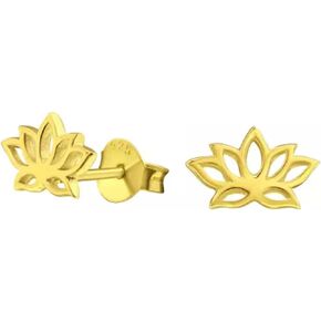 Lotus .925 Sterling-Silver Very Very Tiny Stud Earrings, Multiple Piercing, for Cartilage, Helix, 2nd Ear Piercing