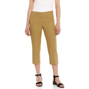 Leveret Women's Pants Pull on Comfort Fit Dress Capri Pants (Size 4-18)