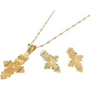 Best Quailty 22k Gold Plated African Jewelry for Ethiopian Women Gifts