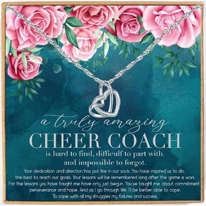 Cheer Coach Gifts for Women Cheer Coach Chirstmas Gifts for Cheer Coach Necklace Cheer Coach Leaving Gifts Appreciation for Cheer Coach A Truly Amazing Cheer Coach Gift Necklace Birthday Gifts