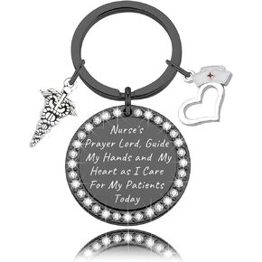 NC Nurse Gifts Keychain Nurse Prayer Jewelry Medical Student Gift Nursing Graduation Gifts