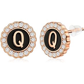 18K Gold or Silver Tone Initial Stud Earrings for Men, Mens Jewelry or Accessories (Designed By HAWSON)