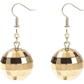 Disco Ball Earrings 60's 70'S Disco Punk Earrings for Women Girls Jewelry
