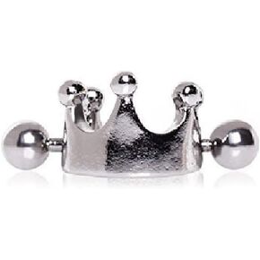 WildKlass Crown Cartilage Tragus Ear Cuff 316L Surgical Steel